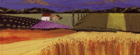 Framed Little Patch of Lavender Print