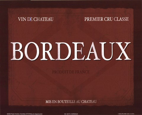 Framed Bordeaux Print