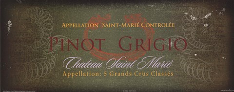 Framed Pinot Grigio Print
