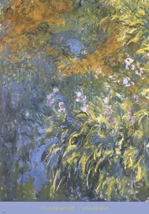 Yellow Iris Fine Art Print by Claude Monet at FulcrumGallery.com