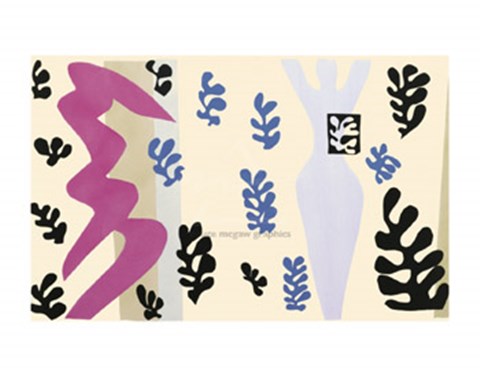 Framed Knife Thrower, plate XV from &quot;Jazz&quot;, 1943 Print