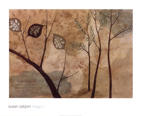 Framed Foliage II Print