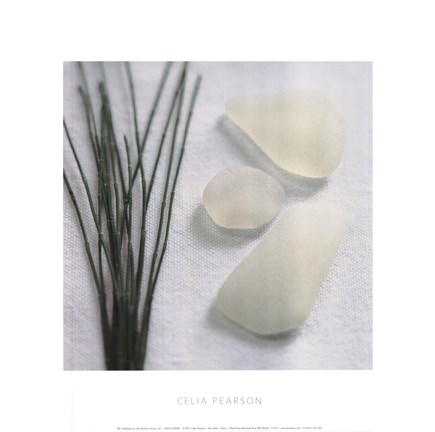 Framed Sea Glass - Straw Print