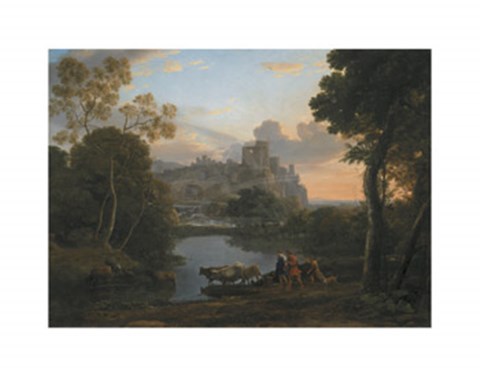Framed View of Tivoli at Sunset, 1644 Print
