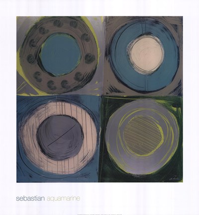 Framed Aquamarine Print