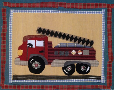 Framed Fire Truck Print