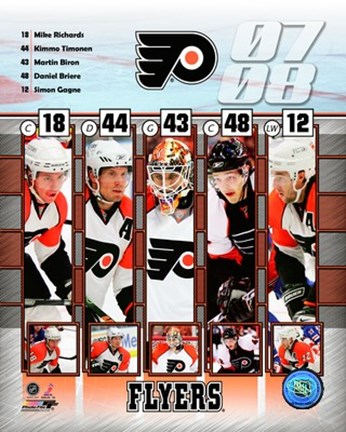 Framed '07 / '08 Flyers Team Composite Print