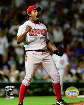 Framed Jose Valverde - '07 NLDS / Game 3 Print