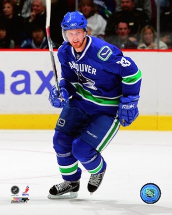 Framed Henrik Sedin - 2007 Home Action Print