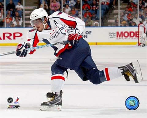 Framed Alex Ovechkin - 2007 Away Action Print