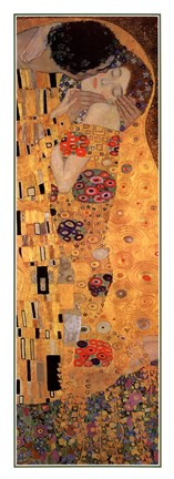 Framed Kiss, c.1908 (panel) Print