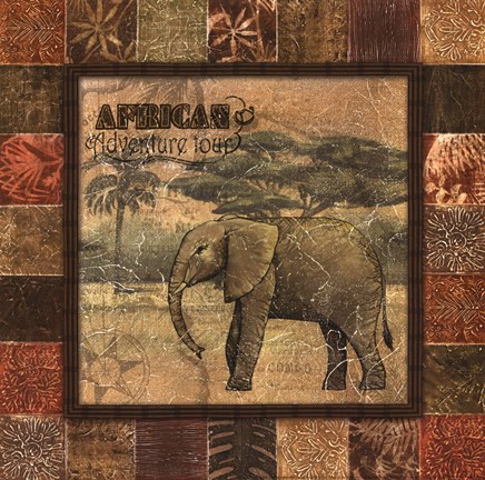 Framed Safari II - mini Print