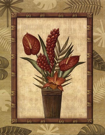 Framed Paradisio Bouquet I - Mini Print