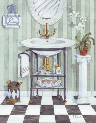 Framed Wash Basin - mini Print