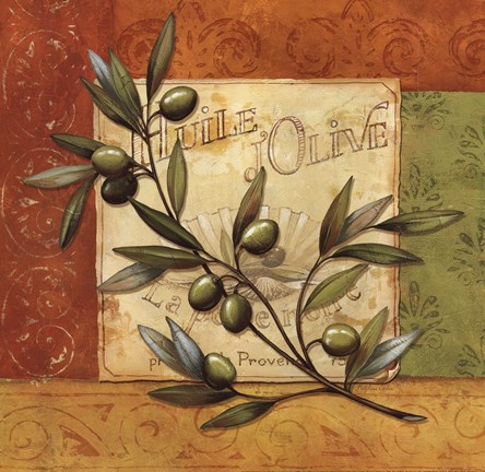 Framed Olives du Midi I Print