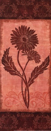 Framed Daisy Silhouette Print