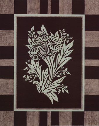 Framed Aqua Elegance II Print