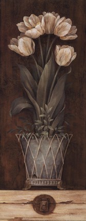 Framed Petit Jardin I - mini Print