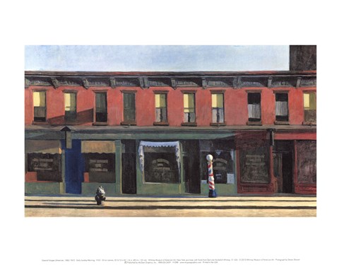 Early Sunday Morning 1930 Fine Art Print By Edward Hopper At Fulcrumgallery Com