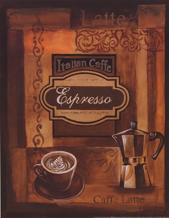 Framed Italian Caffe Print