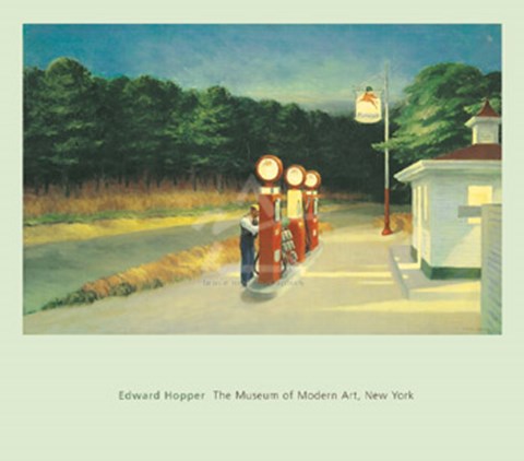 Framed Gas, 1940 Print