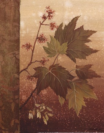Framed Maple Leaves - mini Print