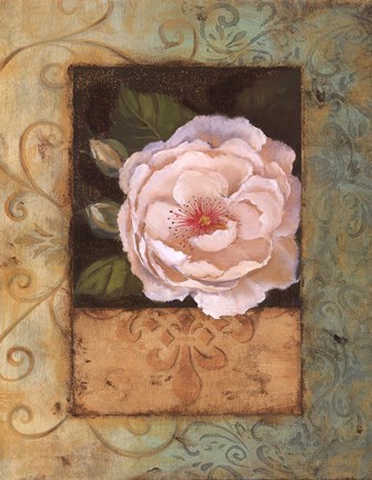 Framed Antique Rose II Print
