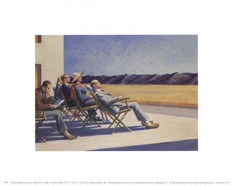 Framed People in the Sun Print