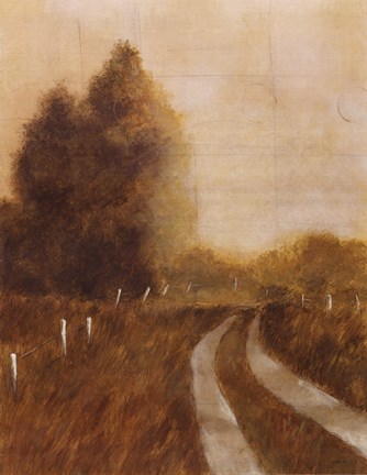 Framed Traveled Path II Print