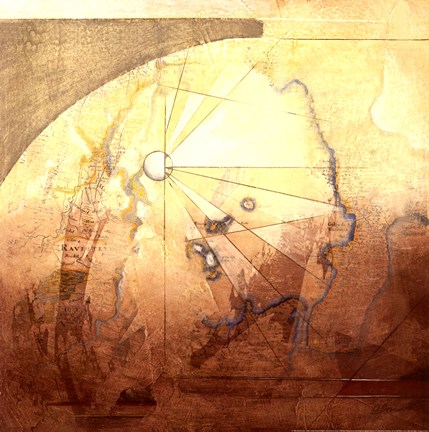 Framed Map Adventures I Print