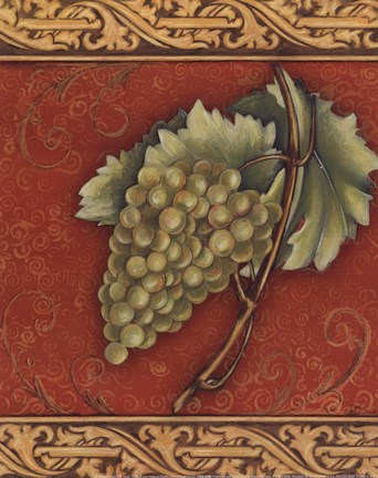 Framed Grape Tapestry II - mini Print