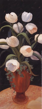 Framed Tulips by Night - petite Print