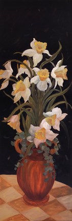 Framed Daffodils at Dark Print