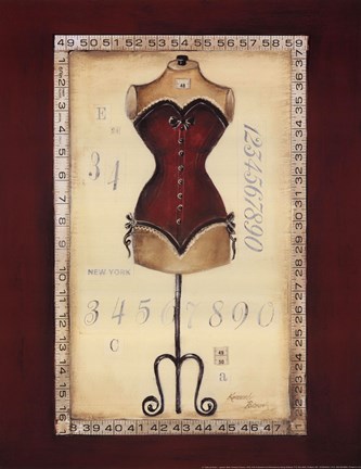 Framed Taille de Robe I - special Print