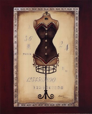 Framed Taille de Robe II - mini Print