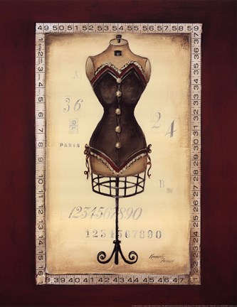 Framed Taille de Robe II - special Print