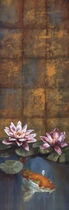 Framed Golden Koi I Print