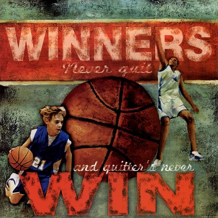 Framed Winners - Basketball Print