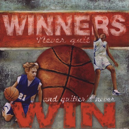 Framed Winners - Basketball Print