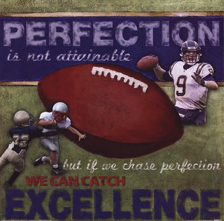 Framed Perfection - Football Print