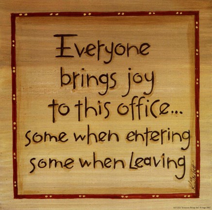 Framed Everyone Brings Joy Print