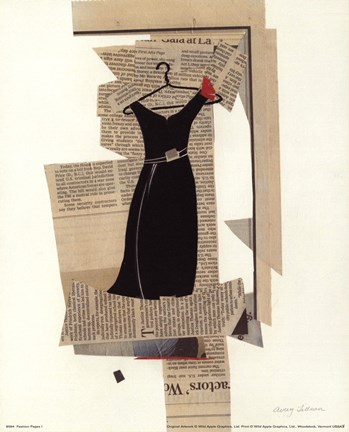 Framed Fashion Pages I Print