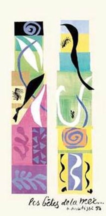 Framed Beasts of the Sea Print