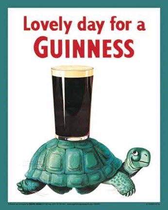 Framed Guinness - Turtle (PosterCard) Print