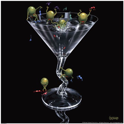 Framed Olives Gone Wild Print