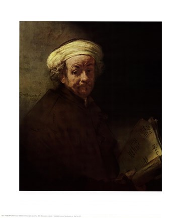 Framed Self-Portrait as Apostle Paul Print