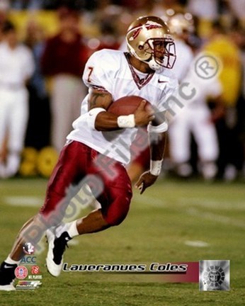 Framed Laveranues Coles Florida State University Action Print