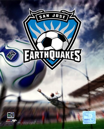 Framed San Jose Earthquakes 2008 Logo Print