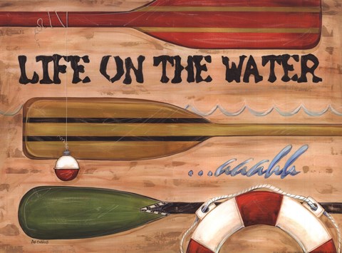 Framed Life on the Water Print