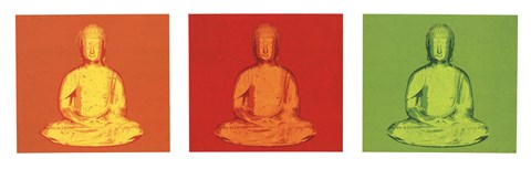 Framed Buddha Pop Art Print
